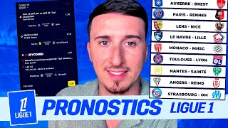 🏆 Mes 9 pronostics football Ligue 1  JE MISE 2000€ SUR LA LIGUE 1  Paris sportifs [upl. by Serles]