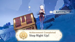 STEP RIGHT UP for Hidden Chest amp Achievement Enkanomiya Genshin Impact [upl. by Kirtap281]