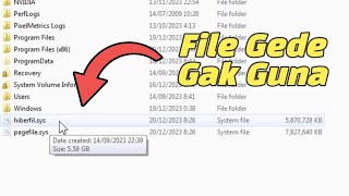 Cara Menghapus File Besar quothiberfilsysquot Yang Makan Space Harddisk di PC  Windows [upl. by Nnayelhsa803]