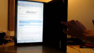 Ubuntu using thinkpad accelerometer and touchpad with rotated screen [upl. by Ennagem622]