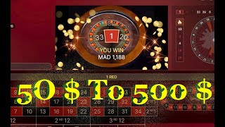 50 to 500 at AUTO ROULETTE VIP EVOLUTION GAMING Ach Roulette [upl. by Aicil]