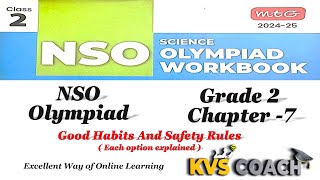 Class 2  NSO  SOF  Chapter 7  Good Habits And Safety Rules  olympiads grade2 science [upl. by Nonnair274]