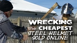 Wrecking the Cheapest Steel Barbuta Sold Online [upl. by Herr]