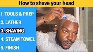 How to Shave Your Head Completely Bald 5 Step Tutorial  GQ [upl. by Ambrose]