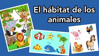 Hábitat de los animales 🐮🦁🐬 [upl. by Papert]