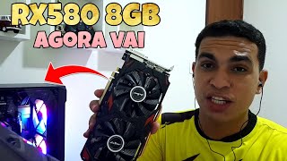 Será que agora Vamos rodar FIFA 23 e COD WARZONE 20  Placa de Video RX 580 8GB do Aliexpress [upl. by Lesli]