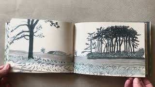 Art book flipthrough of « A Yorkshire Sketchbook » by David Hockney [upl. by Riebling]