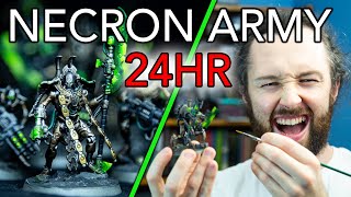 24hr Necron Army SPEEDPAINT  Szarekhan Dynasty  Warhammer 40000 BroadswordWargaming [upl. by Chalmer]