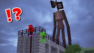 JJ and Mikey FOUND SIREN HEAD in Minecraft  Maizen [upl. by Ecnaiva]