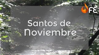 Santoral de Noviembre  Calendario santoral católico [upl. by Enautna320]