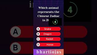 Which animal represents the Chinese Zodiac in 2024 [upl. by Adlesirg]