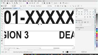 Temporary Plate for Motorcycle in Corel Draw  Episode 3 [upl. by Tonye]