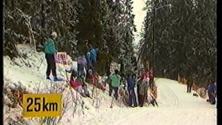 Holmenkollen 1989  50 km  World Cup [upl. by Aitetel]