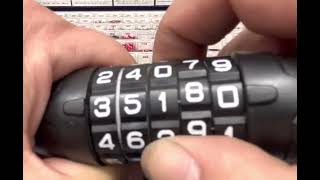 Lock Tips How to Open a 5 Digit Combination Bike Lock [upl. by Sension785]