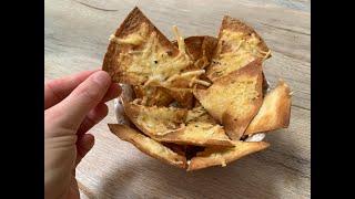 Garlic butter tortilla chips with cheese 🤩 [upl. by Gold]