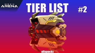 MECH ARENA PRE MODS WEAPONS TIER LIST  JUNE 2024 [upl. by Adrial677]