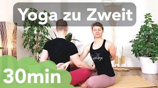 Yoga mit dem Partner  zu Zweit  Zweisamkeit amp Partnerschaft ❤️ [upl. by Suirtimed115]