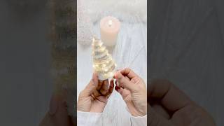 Easy Mini Christmas Tree Decoration🎄 christmas diy youtubeshorts christmasdecor shorts [upl. by Vasya777]