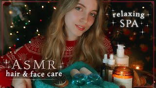 ASMR 1H SPA âœ¨ESPECIAL NAVIDADðŸŽ„ðŸŽ Sonidos Relajantes ChampÃº Masajes Peinado Cuidado Facialâ­ [upl. by Caria]