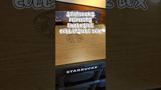 STARBUCKS COLLAPSIBLE BOX  WOOD TOP  PLASTIC BOX starbucks [upl. by Guenevere]