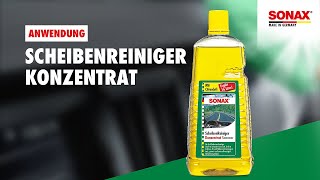 Anwendung SONAX ScheibenReiniger Konzentrat Citrus [upl. by Naitsabes]