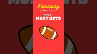 Fantasy Football Week 1 MUST SITS 🏈👀 shorts fantasyfootball fantasyfootballadvice [upl. by Swords]