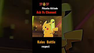 Ash Vs Clemont Ash and Pikachu Attitude pokemon pikachu shorts [upl. by Ellecrag]