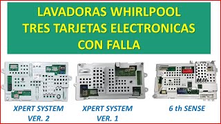 Lavadoras Whirlpool Tres Modelos Distintos Con Falla En Tarjetas Electrónicas [upl. by Jarad]