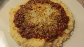 Receta Polenta con salsa y queso [upl. by Madden223]