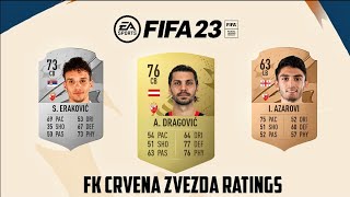 FK Crvena zvezda RATINGS In FIFA 23 [upl. by Steffen134]