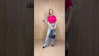 CALÇA PANTACOURT ROSÂNGELA E PANTALONA CERES COM BLUSA CRISTINA EM CANELADO lucianecachinski moda [upl. by Ylelhsa]