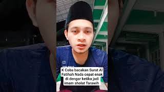 Surat Al Fatihah Nada cepat alquran ramadhan2024 quran [upl. by Immac280]