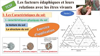 TCSF Facteurs édaphique partie 2  Exercice d’application La texture du sol  la structure du sol [upl. by Eicyak]