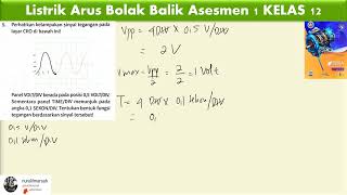 Listrik Arus Bolak Balik Asesmen 1 KELAS 12 essai no 5 [upl. by Burg]