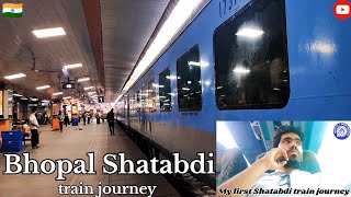 Indias Fastest Shatabdi Express Train Journey 🇮🇳 [upl. by Alegnat]