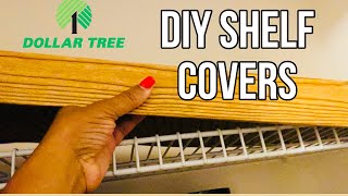 BUDGET FRIENDLY DOLLAR TREE 🌳 DIY  WIRE SHELF COVER easy dollartree diy [upl. by Milore]