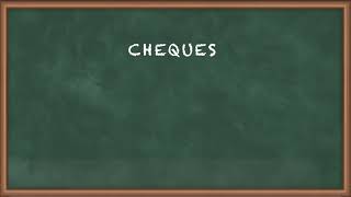 Cheques  Negotiable Instruments  Business Law [upl. by Eceinahs730]