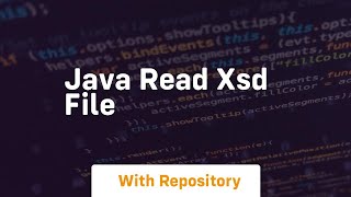 java read xsd file [upl. by Yraeg]