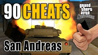 GTA San Andreas Cheats 90 PC [upl. by Virgina]