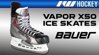 Bauer Vapor X50 Ice Hockey Skate Review [upl. by Maillw]