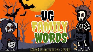 Family words ug Ug family words Cvc WordsHow to teach phonics Vocabulary words [upl. by Ahsetel426]