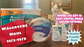 WALGREENS HAUL 113119  NEWBIE FRIENDLY DEALS  POSSIBLE MM PICK UP ORDER [upl. by Rosse]