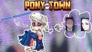 🤍┆ Amane Ubuyashiki  Demon Slayer  ponytown  read desc [upl. by Merrick328]