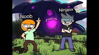 Ninjaxx et Nino Affronte le Wither Storm  Short Animation [upl. by Lucine606]