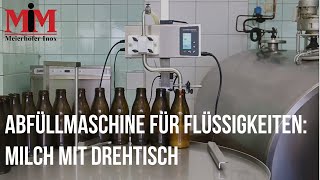 Abfüllmaschine für Flüssigkeiten  Milch [upl. by Llemar]