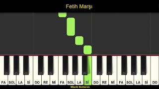 Fetih Marşı Yelkenler Biçilecek Melodika Org Notaları [upl. by Elianore2]
