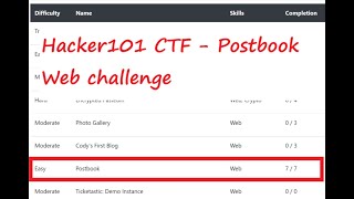 Hacker101 CTF  Postbook  All Flags  Web Challenge [upl. by Chiaki]