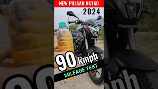 Mileage Test  2024 Pulsar NS160  shorts short ytshorts shortvideo ns160 new pulsar 160 [upl. by Alios106]