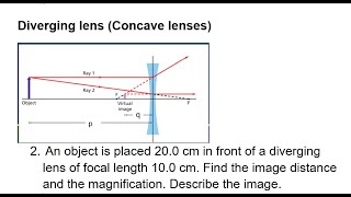 PhysicsConverging and diverging lensPractice questions Qc12 [upl. by Doig]