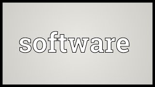 Software Meaning [upl. by Garbers]